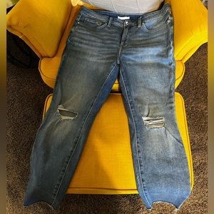 LC by Lauren Conrad Deconstructed Skinny Jeans 14W